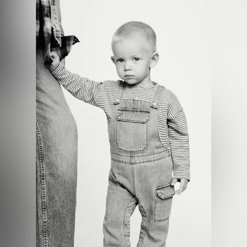 Zara Denim Overalls Jean 9-12‎ months NWT